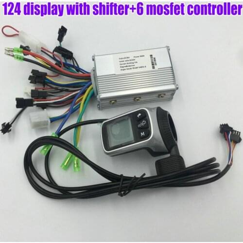 Speed/mileage/battery indicator thumb shifter/throttle with display24v36v48v+controller 250w350w electric bike scooter diy part