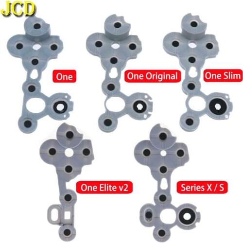 JCD 5PCS Grey Silicon Button For Xbox Elite V2 Series S / X Controller Conductive Rubber Button D Pad For Xbox One S X