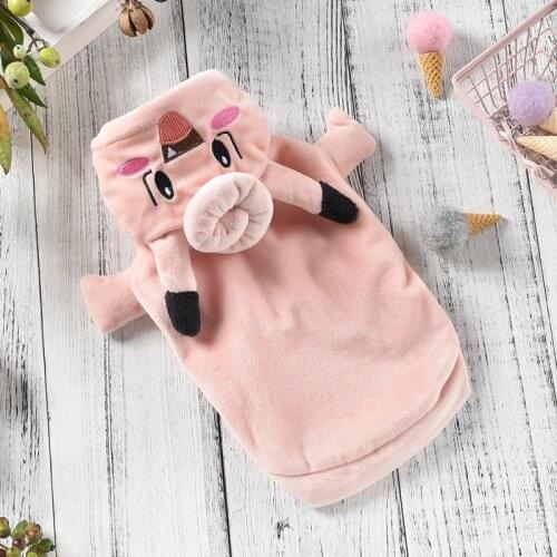 Pink Fleece Halloween Costumes For Dogs Little Small Puppy Animal Pet Cat Two Legs Outfit Jacket Out Winter Warm On Sale Supply