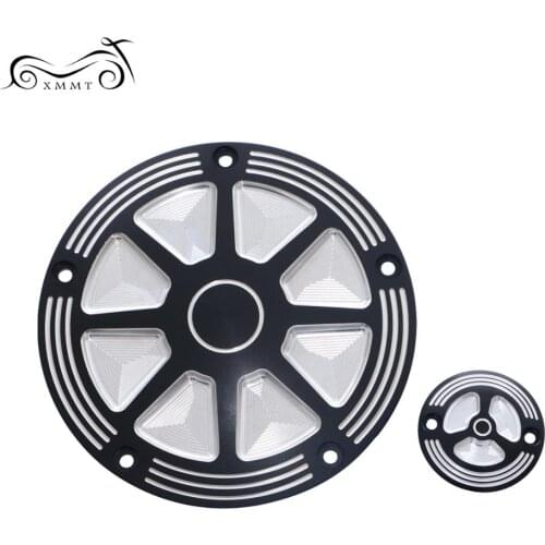 Motorcycle Burst Derby Timing Timer Cover CNC Aluminum Guards For Harley Touring Electra Glide Road King FLHR 2014-2017 2018