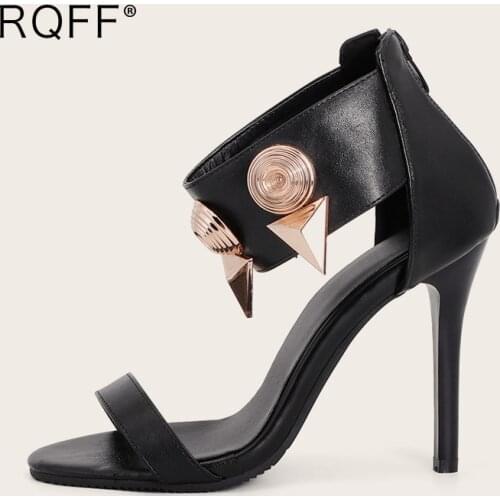 Summer Sexy Fashion Snake Sandals for Womens Super High Thin Heels Ladies Shoes Plus Big Size 44 45 46 47 Novelty Party Footware