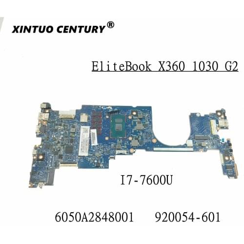 6050A2848001-MB-A01 920054-601 Laptop motherboard For HP EliteBook x360 1030 G2 13.3" SR33Z i7-7600U 16GB GMA HD 620 work