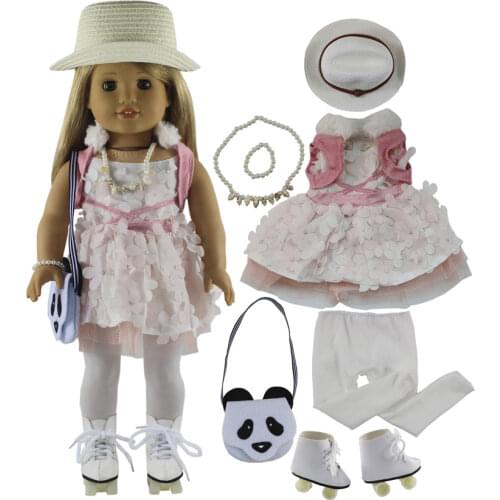 Fashion Doll Clothes Set Toy Clothing Outfit for 18 inch American Doll Casual Clothes Many Style for Choice X114