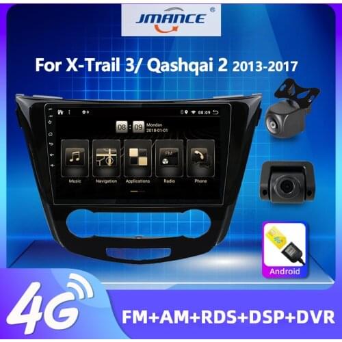 JMANCE Android 10 For Nissan X-Trail xtrail X Trail 3 T32 2013 - 2017 Qashqai 2 J11 Car Radio Multimedia Video Player Navigation