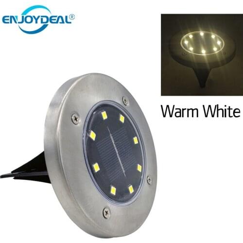 Solar Light 8 LEDs Floor Lamp Solar Powered Motion Lamps Solar Waterproof Outdoor Decoration For Garden Gras Fence Road Lighting