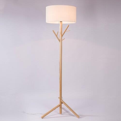 Floor lamp Nordic living room study bedroom bedside decoration solid wood tree branches down table lamp ZL18 light ya73