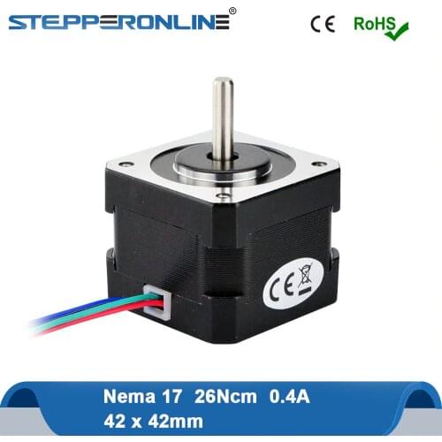 Nema17 Stepper Motor 34mm 26Ncm 0.4A 12V Motor Nema 17 Step Motor 42 Motor 4-lead for DIY 3D Printer