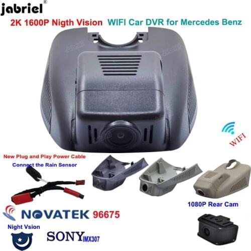 New 2K Wifi Car Dvr Dashcam Camera for Mercedes Benz C w205 s205 GLC x253 CLS w219 E Class w212 w213 C E glc 200 220d 260 300