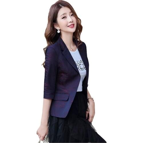 OKXGNZ Women's Blazers With Short Sleeves