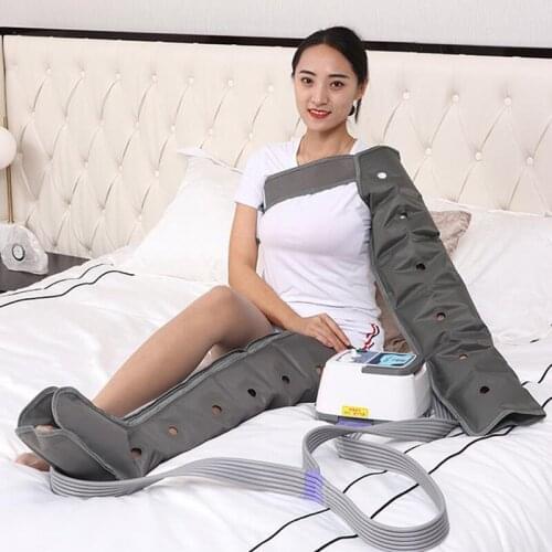 Pneumatic leg massager for the elderly six-chamber air wave pressure physiotherapeutic pressure massager for legs and feet