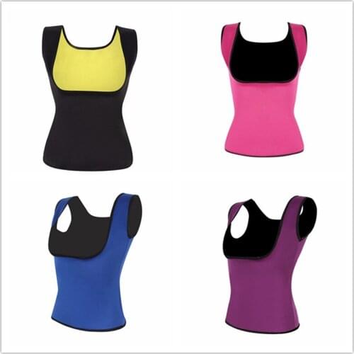 Plus Size Neoprene Sweat Sauna Body Shapers Vest Waist Trainer Slimming Vest Shapewear Weight Loss Waist Shaper Corset