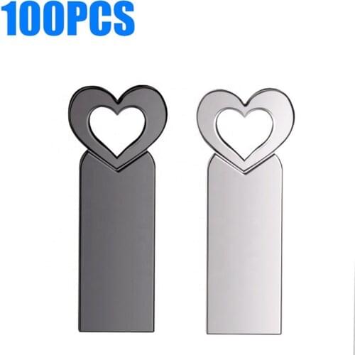 100PCS Wholesale new style Metal Usb Flash Drive 4GB 8GB High Speed USB Stick 16GB 32GB 64GB 128GB Pen Drive Memory Stick Gift