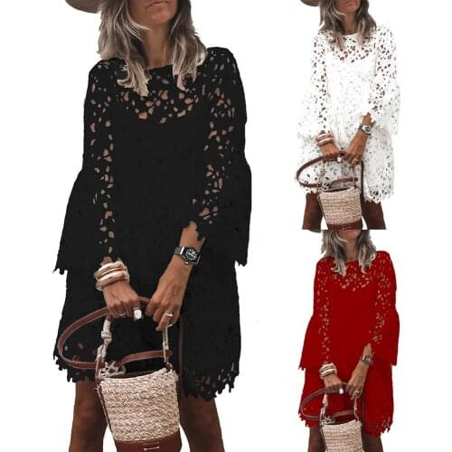 Women Lace Crochet Long Dress And Condole Vest Set Summer Long Sleeve Vestidos Robe Femme Bohemian Sundress Casual Dress