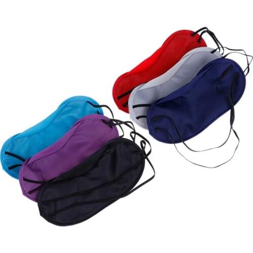 10PCS Soft Portable Eye Mask Black Fast Sleeping Eyeshade Cover Eye Masks Shade Patch Women Men Blindfold Travel Sleepmasker