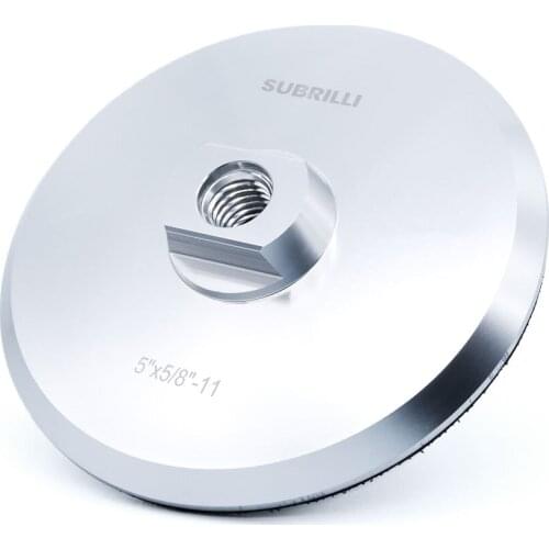 125mm Polishing AIuminum Backer Pad For Diamond PoIishing Pad 5" AIuminum Based Backing HoIder M14 & 5/8-11 Thread AngIe Grinde