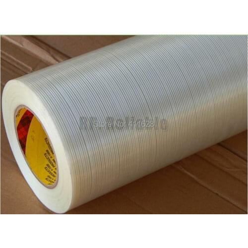 1x (5cm) 50mm*55M 3M 8915 Strong Tensil Adhesive Fiberglass Strip, Widely Use for Wood Metal Appliance Box Package Fasten