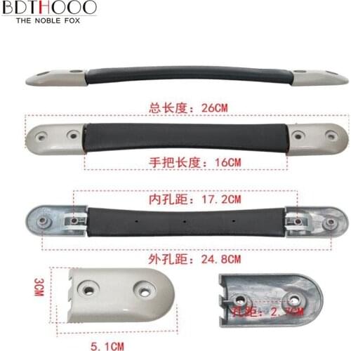 26cm Luggage accessories handle zinc alloy metal luggage handle luggage case ABS material handle hardware accessories luggage