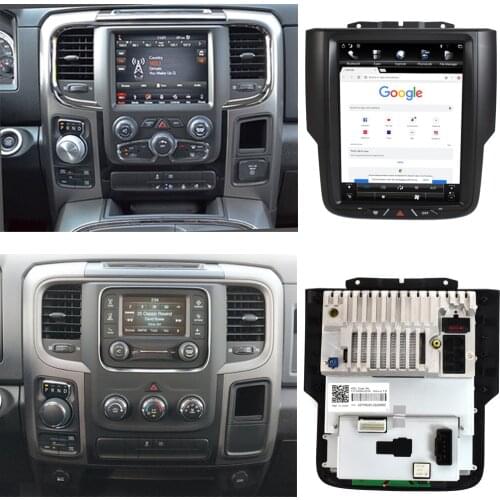 Car Radio Android 128G Tesla Vertical Screen GPS Navigation For Dodge RAM 1500 2013-2018 Car Stereo Receiver Multimedia Player