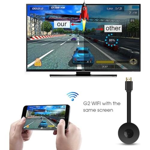 For MiraScreen G2 1080P Wireless WiFi Display TV Stick Dongle Crome Cast HDMI-compatible Video Adapter Receiver