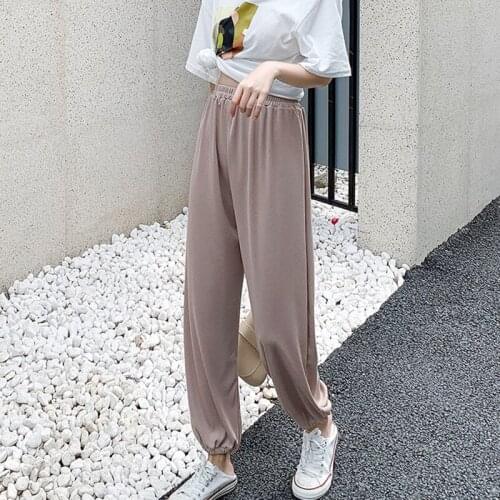 2020 New Loose Women Spring Summer Large Size High Waist Fall Pants Beam Pants Harem Carrot Pants Women Pants HK287