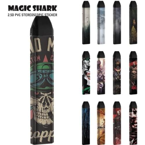 Magic Shark God of War Skull Joker Final Fantasy PVC Case for Caliburn Skin Cover Film Sticker for Uwell Caliburn