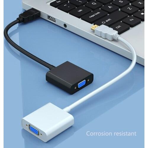 HDMI-compatible to VGA Converter Male To Female Cable Adapter 1080P Digital Analog Video Audio Cable For Xbox 360 PS3 PC Laptop
