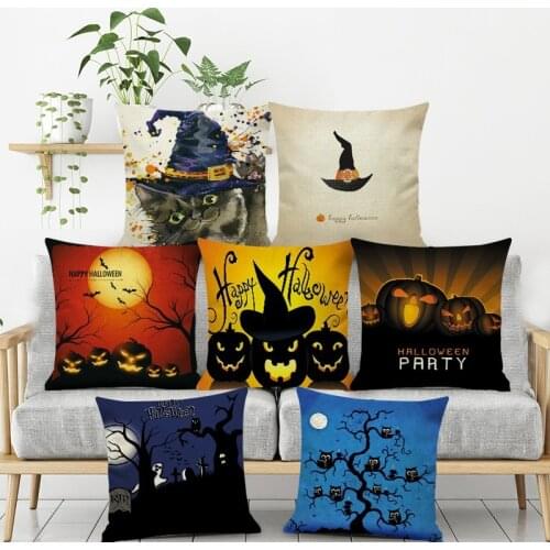 Home decor halloween pillow home decoration horror fall cushion cases pumpkin throw pillows personalized gift 2020