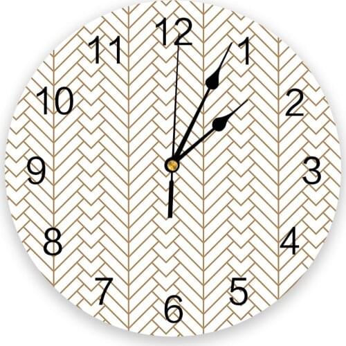 Arrow Geometric Round Wall Clock Creative Home Decor Living Room Quartz Needle Wall Clocks Hanging Watch
