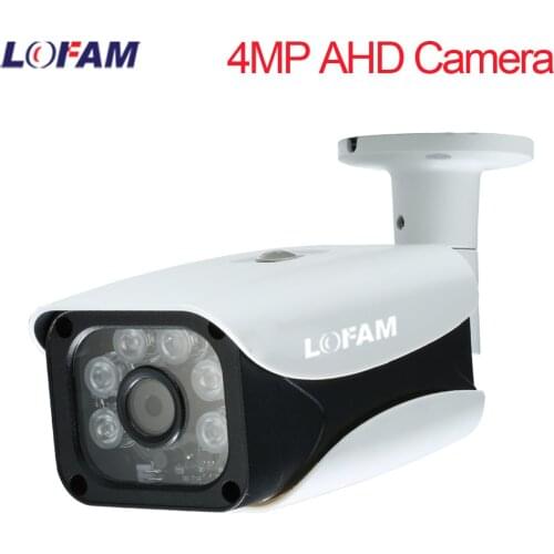 LOFAM 4MP AHD Camera Surveillance 1/3 S ONY Sensor Day Night Vision Indoor Outdoor Waterproof Security Camera 4.0MP CCTV Camera