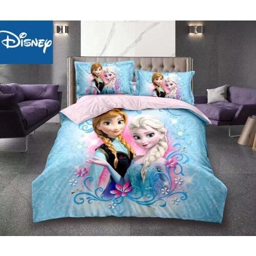 Frozen Cheaper Comforter Bedding Set Twin Size Childrens Bedroom Decoration Single Flat Sheet Duvet Covers 2-4pcs Free Shipping