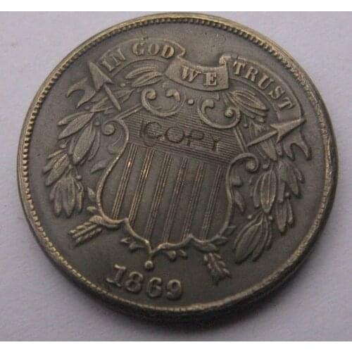 Two Cent 1869 copy coins