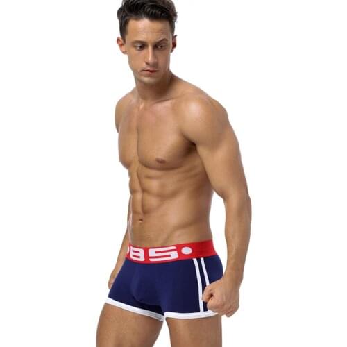 BS Cotton Boxer Brief Men Comforable Panties Set Gay Sexy Underwear Man in 5 Colors Free Shiping