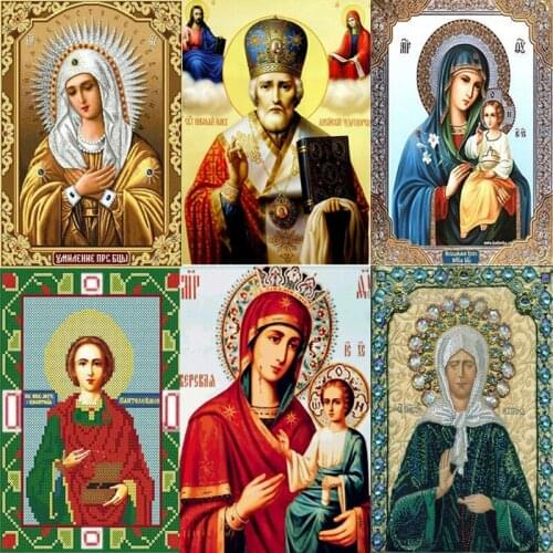 SenyuArt 5D DIY Diamond Painting Full Square Round Rhinestone Embroidery Cross Stitch Picture Buddha Priest Mosaic Home Decor 3d