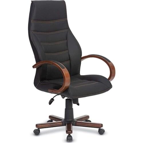 Space Office Executive Chair with Felix-BLACK-WOOD