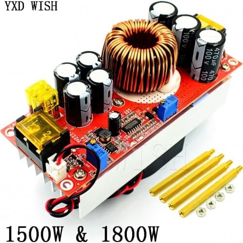 1500W 30A/1800W 40A DC-DC Constant Voltage Constant Current Boost Converter 1800W 40A 10-60Vby Fan for 12-90V Boost Power Module