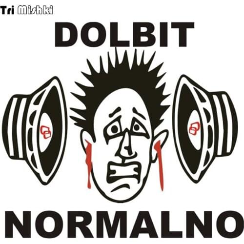 Tri Mishki WCS242 16*14cm dolbit normalno 2 speaker loud sound car sticker auto automobile decals car stickers