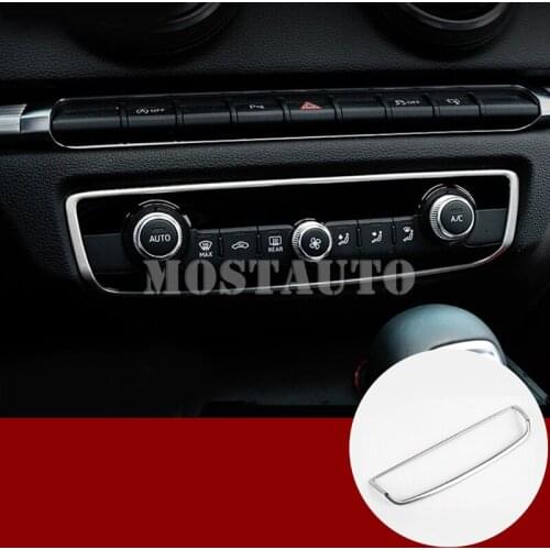 For Audi Q2 GA Interior Certre Console Air Condition Switch Cover Trim 2016-2020 1pcs Car Decor Car Accessories Interior