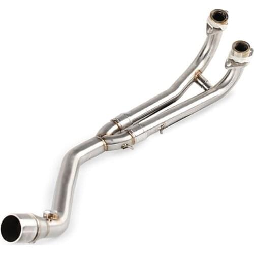 Stainless Motorcycle Exhaust Middle Muffler Exhaust Pipe For YAMAHA T-MAX530 T MAX530 TMAX 530 2008 2009 10 12 13 14 15 16