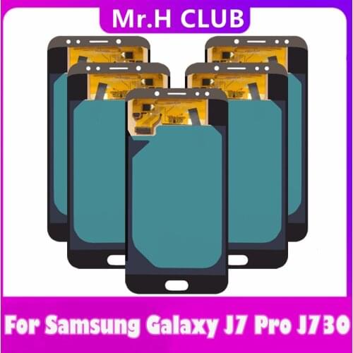 5 Pcs/Lot Super AMOLED LCD For Samsung J7 Pro 2017 J730 SM-J730F J730FM/DS J730F/DS J730GM LCD Display Touch Screen Assembly