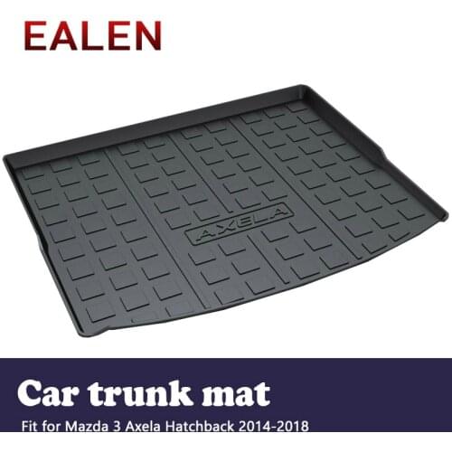 EALEN For Mazda 3 Axela Hatchback 2014 2015 2016 2017 2018 Boot Liner Anti-slip mat Accessories 1Set Car Cargo rear trunk mat