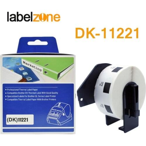 1Rolls DK-11221 23mm x 23mm Die-cut Thermal Paper Compatible for Brother Label Printer White Paper DK11221 DK Paper 221