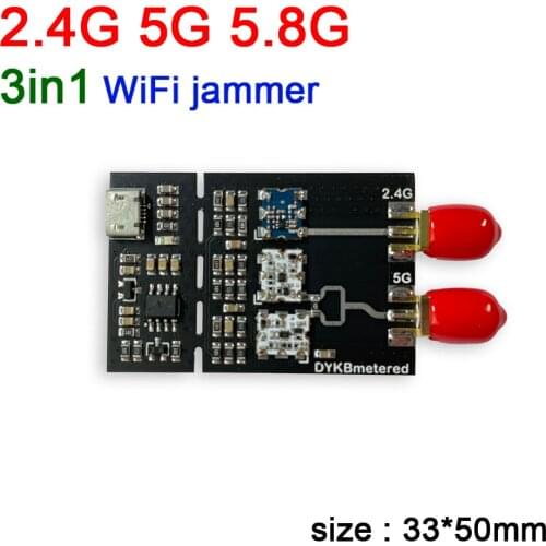 3in1 2.4G 5G 5.8G WiFi swept jammer Shielder 2.4Ghz 5.2G 5.8Ghz WIFI jammer signal Network blocker 2.4G Bluetooth RF amplifie