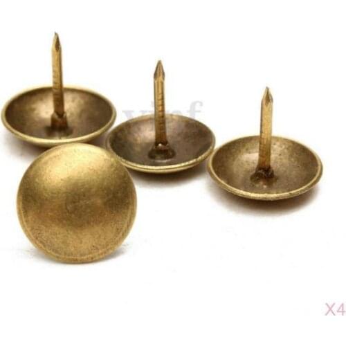 400 X ANTIQUE FURNITURE UPHOLSTERY NAILS STUDS TACKS For WOOD CHEST 10x10mm