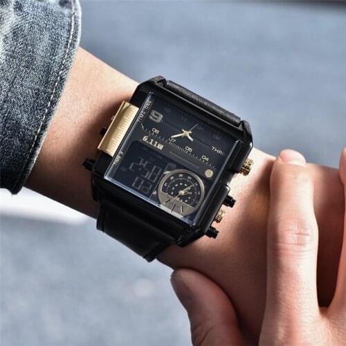 6.11 Men's Watch With Leather Strap