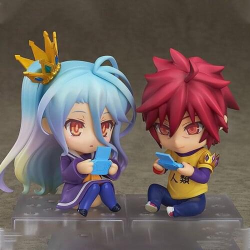 Anime No Game No Life Sora Shiro Pvc Action Figure Collectible Model Toys 10cm