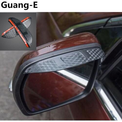 Car Stick Rear Rearview Glass Trim Rain Eyebrow Shield Sun Visor Shade Plastic For Suzuki S-cross scross SX4 2014 2015 2016 2017
