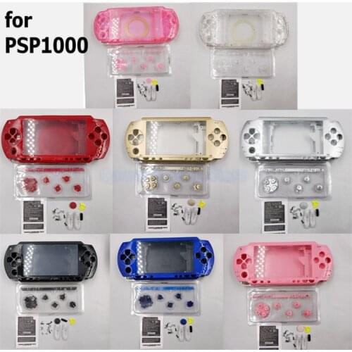 16pcs Full Housing Shell Case Cover for PSP1000 With Button Case Shell Housing Cover for PSP 1000 With Buttons Kit replacement