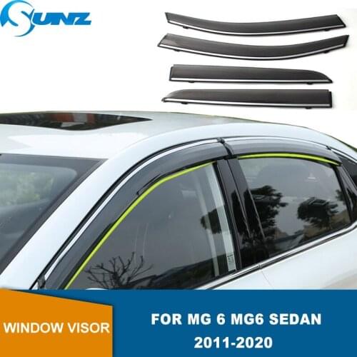 Side Window Deflector For MG 6 MG6 Sedan 2011 2012 2013 2014 2015 2016 Smoke Window Visors Weathershields Wind Rain Guards SUNZ