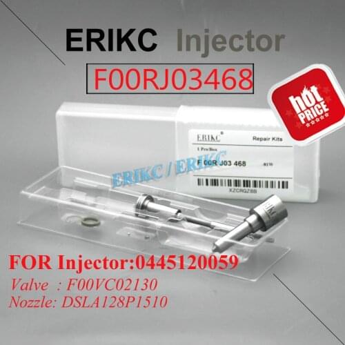 ERIKC Diesel Injetor Repair Kits for 0045120059 F 00R J03 468 Valve F00VC02130 Nozzle DSLA128P1510 Kit for Bosch Cummins