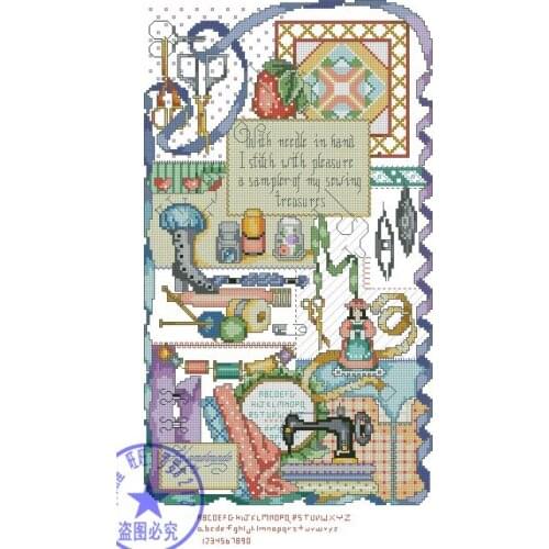 Top Quality hot selling lovely counted cross stitch kit sewing treasures needles work sew room, sewing tools